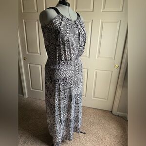 Metaphor Black and White Geometric Dress Size XL fits 18, 20, 22